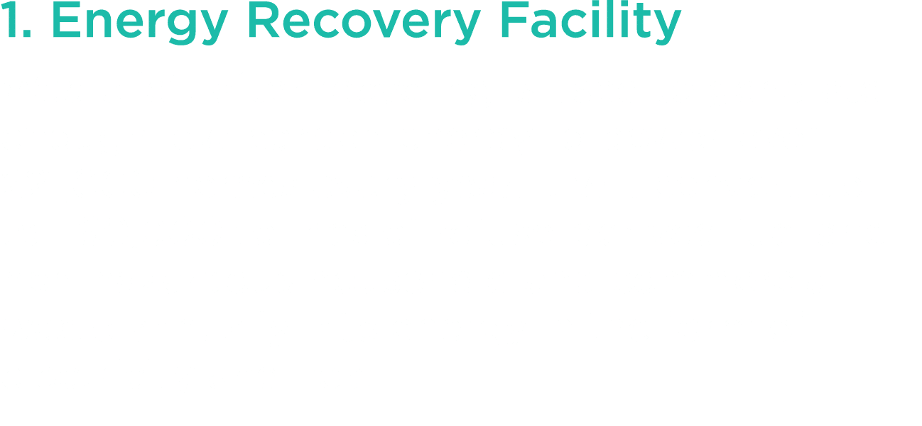 1  Energy Recovery Facility Waste left after recycling is used to generate enough low-carbon  energy to power over 22   