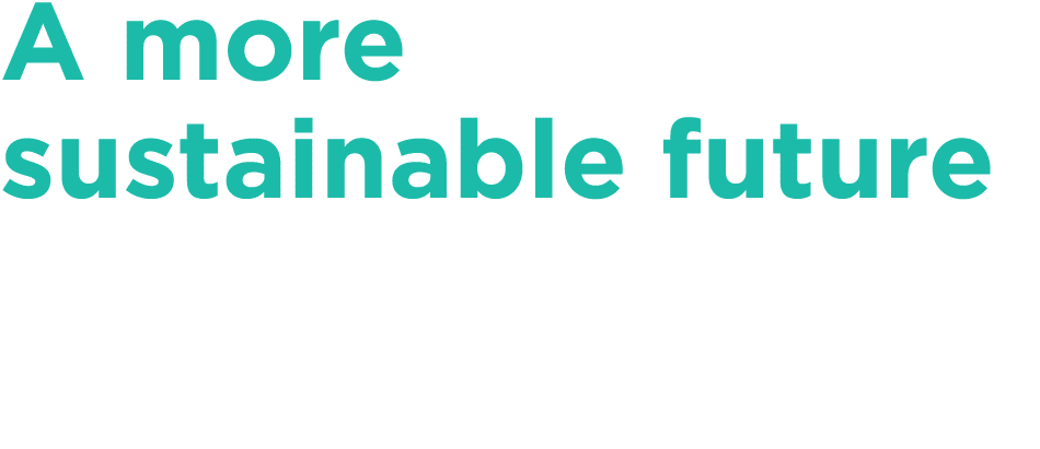 A more sustainable future