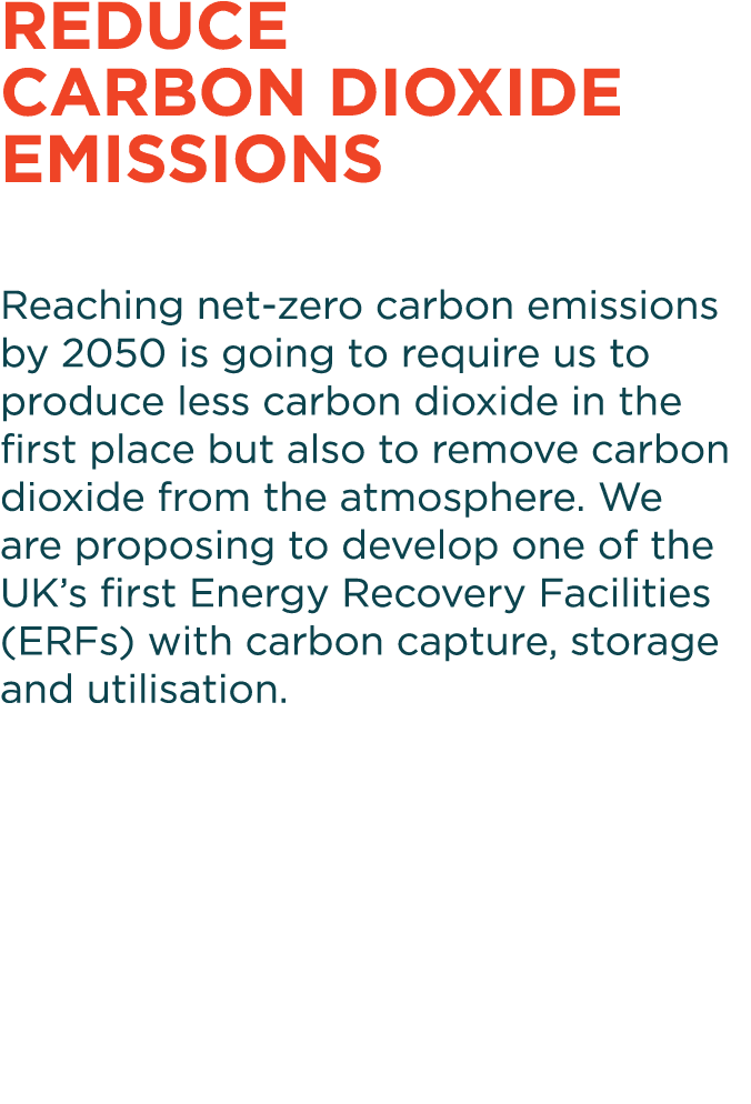 Reduce carbon dioxide emissions Reaching net-zero carbon emissions by 2050 is going to require us to produce less car   
